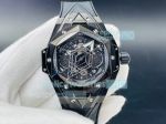 HB Factory Swiss Replica Hublot Big Bang Sang Bleu 45MM All Black Watch